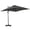 Gris, variante sur Outsunny Parasol Suspendu Déporté Carré 8'x8' pour Patio avec Base en Croix Vert