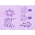 thumbnail image 1 of Ahgly Company Machine Washable Indoor Rectangle Transitional Bright Lilac Purple Area Rugs, 8' x 12', 1 of 7