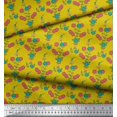 thumbnail image 2 of Soimoi Poly Georgette Fabric Leaves & Floral Print Fabric by the Yard 42 Inch Wide, 2 of 3