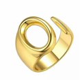 thumbnail image 1 of CUITING Fashion Adjustable Initial Alphabet Letter A-Z Ring Finger Rings Women Jewellery-Silver C, 1 of 9