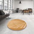 thumbnail image 4 of Ahgly Company Tapis de Zone Carré Transitionnel Néon Orange Lavable en Machine, 4 Pieds Carré, 4 of 7