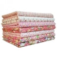 thumbnail image 4 of 7 Pcs 25cmx25cm Tissu en Coton à Imprimé Floral DIY Patchwork pour Couture et Quilting, 4 of 8