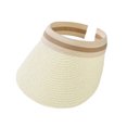 thumbnail image 1 of WEIYLL Chapeaux de Soleil pour Femmes, Visières de Sport Réglables, Visières Décontractées Blanches, 1 of 4