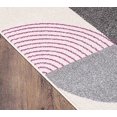 thumbnail image 4 of Lbaiet CH688Z23 Alaiya Geometric 2 x 3 ft. Scatter Rectangle Area Rug, Purple, White, Gray & Black, 4 of 4
