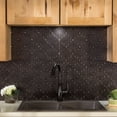 thumbnail image 2 of Fasade Monaco Decorative Vinyl 18in x 24in Backsplash Panel Smoked Pewter 5 Pack, 2 of 5