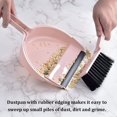 thumbnail image 2 of Mini Brush and Dustpan Set, Hand Broom and Dustpan Set, Small Broom and Dustpan Set, Small Dust Pan with Brush for Home Kitchen Office Car, Pink, 2 of 5