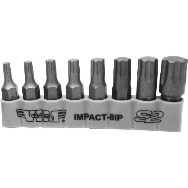 VIM Tools IMPACT-8IP 8pc Torx® Plus Impact Quality S2 Bit Set, 5/16" Hex, 1.25" L, IP20 thru IP55