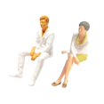thumbnail image 1 of 1/64 Figures Peintes Résine Minuscules Jouets Modèle de Personnage Résine Blanc, 1 of 9