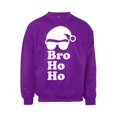thumbnail image 1 of Mens Bro Ho Ho Ugly Christmas Ugly Sweatshirt - Purple - Small, 1 of 1