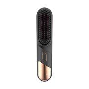 Lijie Hair Straightener Brush Cordless Hair Straightener Brush Straightening Brush Black
