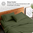 thumbnail image 3 of Bare Home Pillowcase Set - Premium 1800 Collection - Double Brushed - Ultra Soft - Standard Size, Cypress, 2 Count, 3 of 7