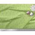 thumbnail image 3 of Soimoi Green polyester Crepe Fabric Stripe & Square Geometric Printed Craft Fabric by the Yard 42 Inch Wide, 3 of 3