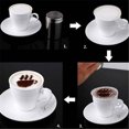 thumbnail image 2 of 16Pcs Plastic Cappuccino Coffee Foam Spray Template Stencils DIY Decorating Coffee Printing Mold, 2 of 4
