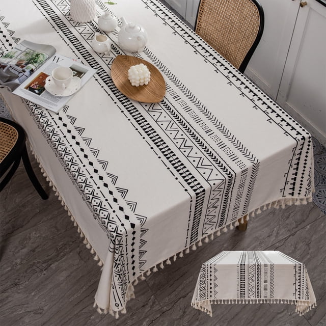 Amzcrzy A Tablecloth Tablecloth Spillproof Wrinkle Table Cloth Kitchen Dining Room Decoration Fabric Table Cover for Holiday Party Dinner Multiple Sizes Available Home Decor Home Decoration