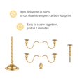 thumbnail image 5 of Nuptio Gold Candelabra for Wedding Decoration 5-Arms Floor Candlestick Holder 21", 5 of 5