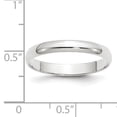 thumbnail image 3 of Bague Demi-Ronde 10KW 3 mm LTW Taille 13 Taille 13, 3 of 3