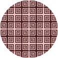 thumbnail image 1 of Ahgly Tapis d'Intérieur Lavable en Machine Carré Transitionnel Rose, 3 Pieds Carré, 1 of 7