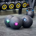 thumbnail image 2 of Fitvids 6 Pound Weighted Medicine Ball for Home Gym Training and Fitness, Orange, 2 of 6