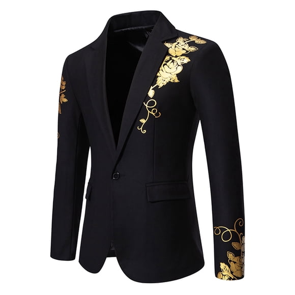 Weiqiqre Ensemble de Complets pour Homme Élégant Veste de Prince de Cour Blazer Blazer de Mariage un Bouton Veston de Smoking pour Homme Veste de Complet à Revers Châle pour Souper Bal Fête