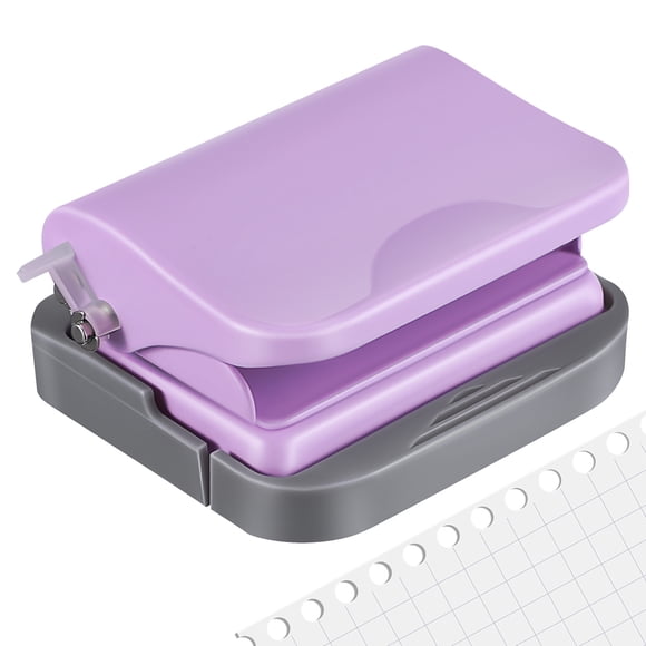 KAKOWELY Perforatrice Manuelle pour Feuilles Mobiles, Perforatrice de Papier pour Reliure en Spirale, Perforatrice de Papier Portable à 6 Trous, Perforatrice pour Reliure, 3,54"X2,56"X1,38 Pouces