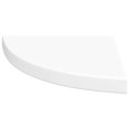 thumbnail image 3 of vidaXL Floating Corner Shelf White 35x35x3.8 cm MDF, 3 of 5