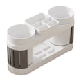 thumbnail image 1 of Toothbrush Shelf Sink Tooth Cup Holders Mouthwash Cup Storage Home Organizer Suitable For Bathrooms And Kitchens And Sinks, 1 of 6