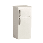 WHEANG Miniature White Double Door Refrigerator Decoration Realistic Model With Silver Handles Ideal For Desk Shelf Or Fridge Interior Decor A Charming To Any