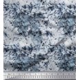 thumbnail image 1 of Soimoi Moss Georgette Fabric Leaves & Texture Printed Fabric 1 Yard 42 Inch Wide, 1 of 2