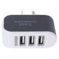 thumbnail image 1 of Universal Candy Color 3 USB USB power adapter; Multi-Port Wall Charger US Plug Wall Adapter Cube Block AC 110-220V 5V, 1 of 9