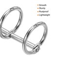 thumbnail image 4 of Unique Bargains 0.63' Dia. 3 Circle Detachable Metal Binder Rings Loose Leaf Rings, Silver Tone 6 Pack, 4 of 6