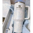 thumbnail image 3 of Stanley 1913 x LoveShackFancy Quencher H2.0 FlowState Tumbler 40oz Limited Edition Insulated Stainless Steel Cup with Handle & Straw Light Blue Bow Print, 3 of 4