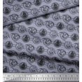 thumbnail image 2 of Soimoi Rayon Fabric Bird,Fish & Ship Ocean Decor Fabric Printed Yard 42 Inch Wide, 2 of 3