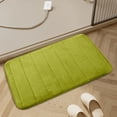 thumbnail image 4 of Boovnll Bathroom Rugs, Absorbent Thicken Non-Slip Backing Thick Velvet Floor Mat Kitchen Bathroom Foot Mat Solid Color Cotton Foot Mat 2Pc, Bath Mat, Bath Mats for Bathroom, 4 of 5