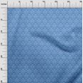 thumbnail image 3 of oneOone Velvet Medium Blue Fabric Asian Ikat Sewing Craft Projects Fabric Prints By Yard 58 Inch Wide, 3 of 4