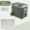 thumbnail image 3 of Costway 12 Volt Car Refrigerator 53 QT Portable Car Fridge with -4℉~68℉ Adjustable Range, 3 of 10
