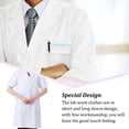 thumbnail image 1 of Laboratory Coat Buttons Multi Pocket Short Sleeve Pet Shop School Factory Work Clothes Internship Section Beautician Use Short Sleeve M, 1 of 6