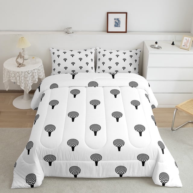 YST Boys Microphone Comforter Set For Adult Teens,Rock Music Theme Down Comforter,Cartoon Instruments Microphone Bedding Set,Hipster Music Quilt Cover,Queen Size Lightweight