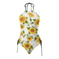 thumbnail image 4 of Women's Swimwear Tankini 2 Juniors Swimsuits Bottoms Piece Normal Swimsuit Backless 2 Piece Printing Adjustable Print Multi Color Padded Strap Bathing Suits Sexy Vacation Beach Wear, 4 of 4