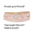 thumbnail image 3 of Unique Bargains Ceintures pour Femmes Anneau en O Boucle en Métal Grande Taille Mince Ceinture de Taille Non Poreuse, 3 of 4