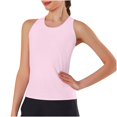 thumbnail image 1 of Timegard Débardeurs de Yoga pour Femmes Séchage Rapide Col Rond Sans Manches Dos Ouvert Entraînement Course Gym Haut Chandails de Sport, 1 of 5