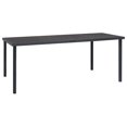 thumbnail image 2 of vidaXL 9 Piece Garden Dining Set Black Steel and Textilene, 2 of 5