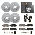 thumbnail image 1 of MAX Advanced Brakes - Brake Kit For 2016-2021 Honda Civic (Excl.l. Type R)| Carbon Ceramic Brake Pad and Rotor Kit Front and Rear| Daily Driving Geomet Coated Brake Rotors, 1 of 9