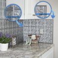 thumbnail image 3 of Fasade Backsplash Accessory Kit, Argent Silver, Durable PVC construction, 3 of 5