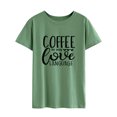 thumbnail image 4 of Hauts à Enfiler Imprimés Lettre "le Café Est Mon Amour" pour Femmes, 4 of 7