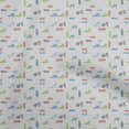 thumbnail image 1 of oneOone Rayon Medium Blue Fabric Travel Craft Projects Decor Fabric Printed By The Yard 56 Inch Wide, 1 of 5
