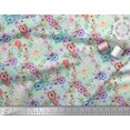 thumbnail image 3 of Soimoi Poly Georgette Fabric Leaves, & Rose Floral Decor Fabric Printed Yard 52 Inch Wide, 3 of 3