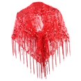 thumbnail image 4 of Châle pour Femmes, Enveloppe Décontractée à Paillettes, Cape de Soirée à Franges, Enveloppe à Paillettes, Châle de Mariée pour Rouge, 4 of 7