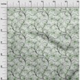 thumbnail image 3 of oneOone Polyester Spandex Vert Clair Tissu à Coudre Floral Rétro Tissu Imprimé par la Cour 56 Pouces de Large, 3 of 5