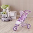 thumbnail image 4 of Teamson Kids Doll Stroller for Baby Dolls Jogging Purple/Stars, 4 of 4