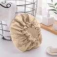 thumbnail image 1 of Uscallm Bonnet de Douche pour Femmes, Lot de 2, Double Couche, Bonnet de Shampoing Imperméable, Protection des Cheveux Épaissie, Résistant à l'Huile, Bonnets de Bain Réutilisables pour la Douche et la Natation, 1 of 7
